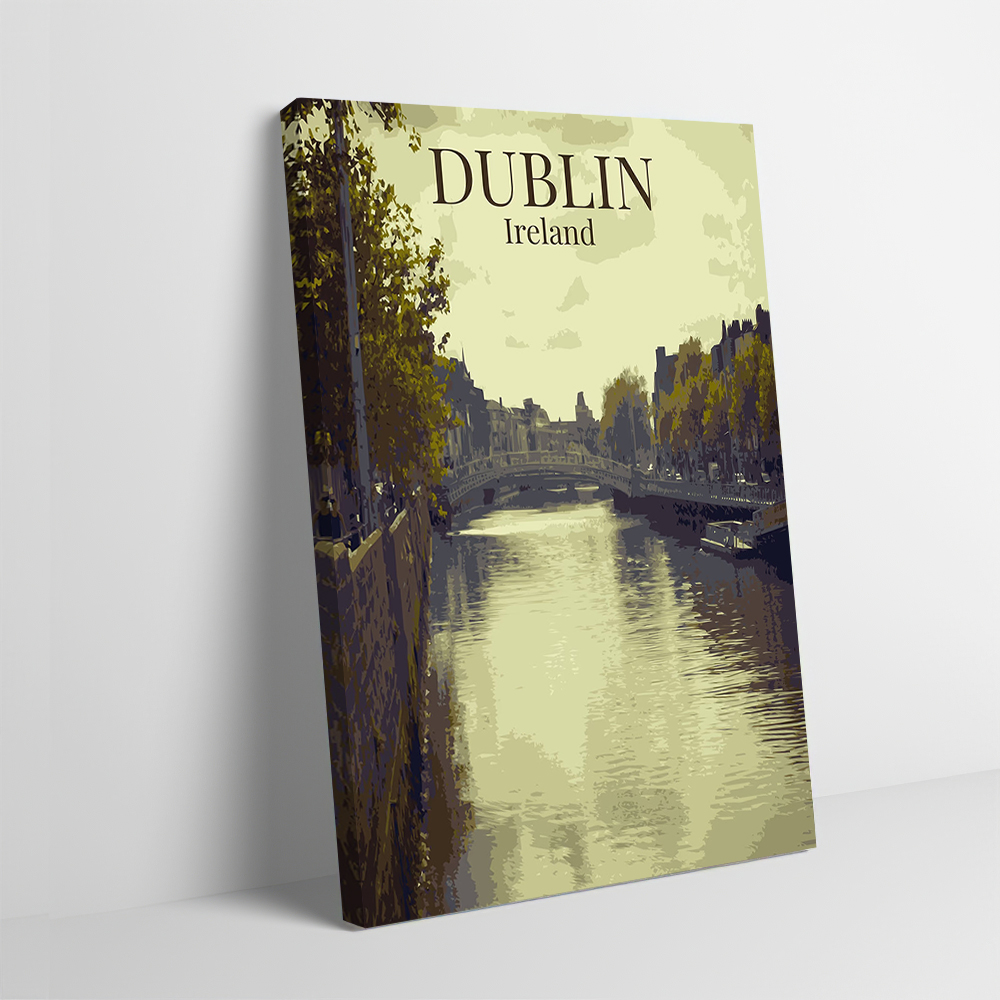 Gaming Accessories Dublin - Vintage Dublin Printing Poster Pictures Wall