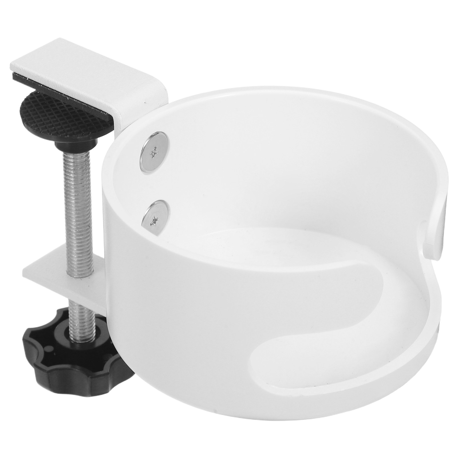 Gaming Accessories Desk - White Plastic Anti-Spill Cup Holder Clip