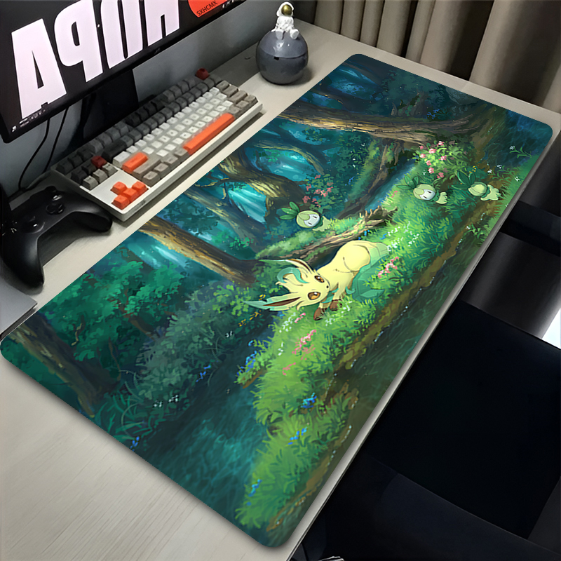 Gaming Accessories Desk - Mouse Pad Gamer P-pokemon Leafeon Large
