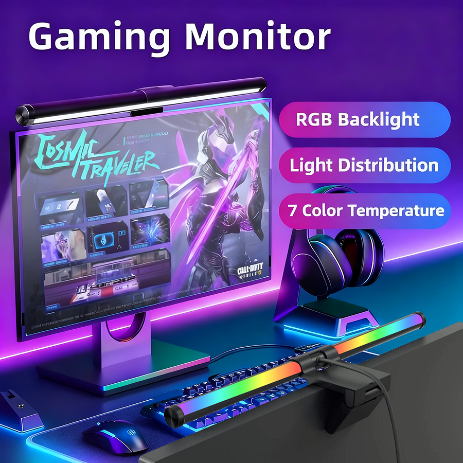 Gaming Accessories Led - RGB LED Monitor Light Bar Stepless