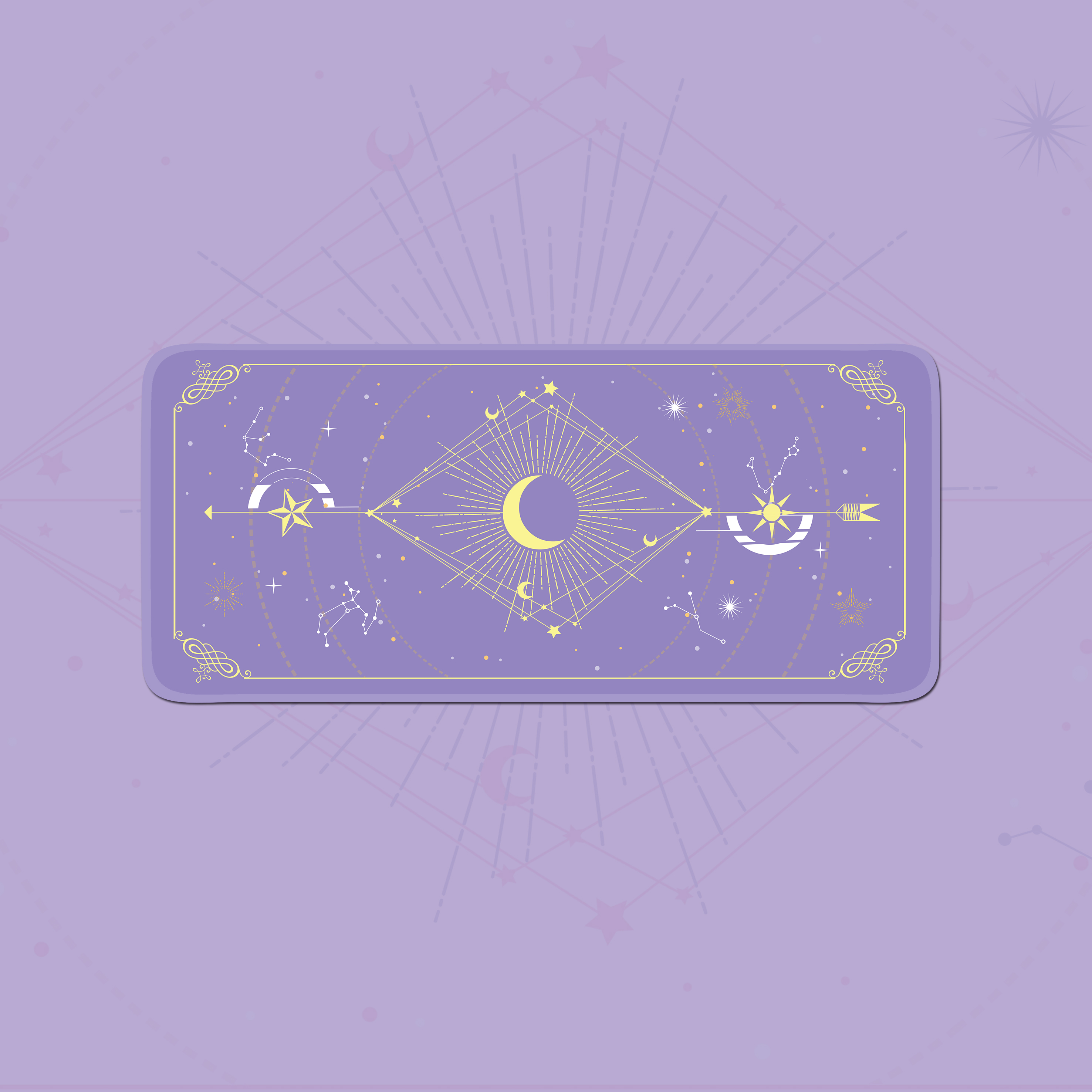 Magic Moon Star Purple  Extra  - Gaming Accessories Desk 评论和价格