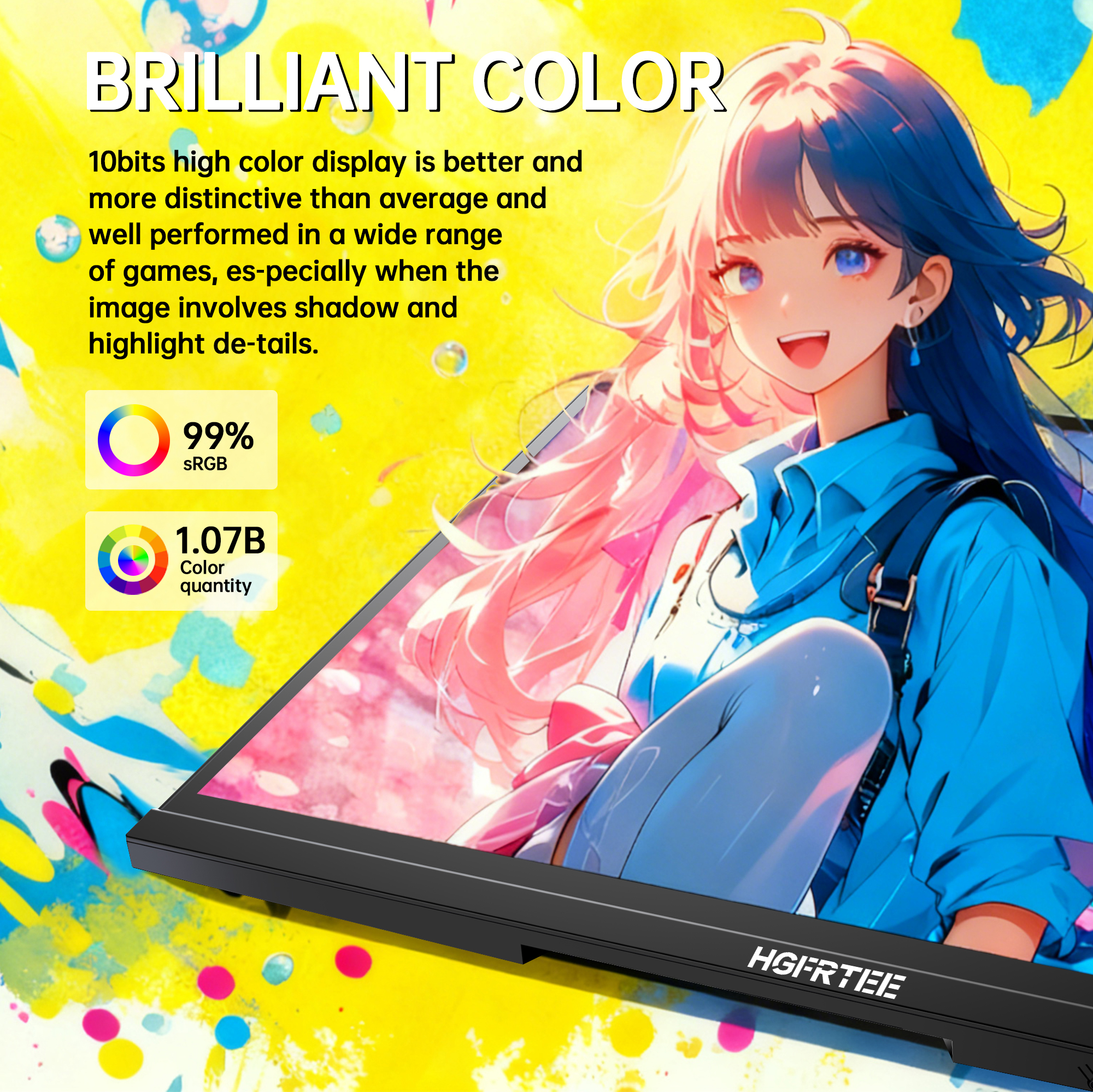 HGFRTEE 4K 27 Inch Monitor 384 - Monitor 144Hz 27Inch 评论和价格