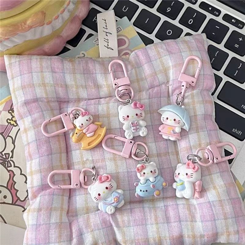 Pink Hello Kitty Keychain Cute - Gaming Accessories Gifts 评论和价格