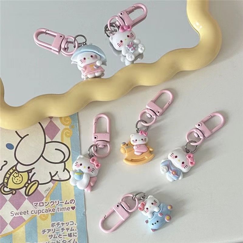 Pink Hello Kitty Keychain Cute - Gaming Accessories Gifts 评论和价格