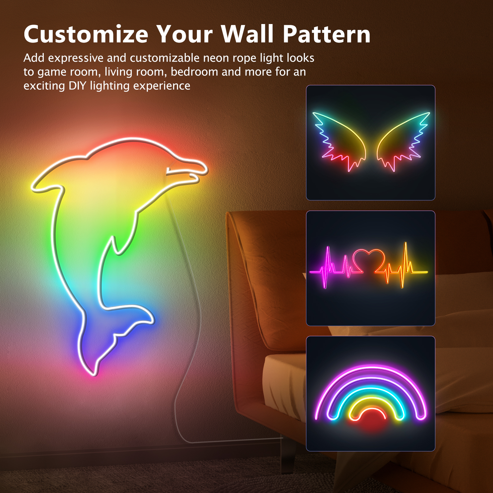 3-20M WiFi Tuya LED Neon Strip - Gaming Accessories Led 评论和价格