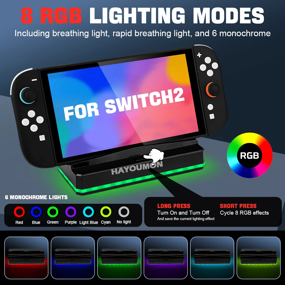 For NS Switch 2 Portable Charg - Gaming Accessories Led 评论和价格