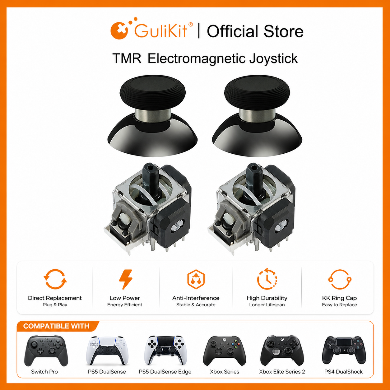 GuliKit TMR Joystick with Stic - Gaming Accessories Kit 评论和价格