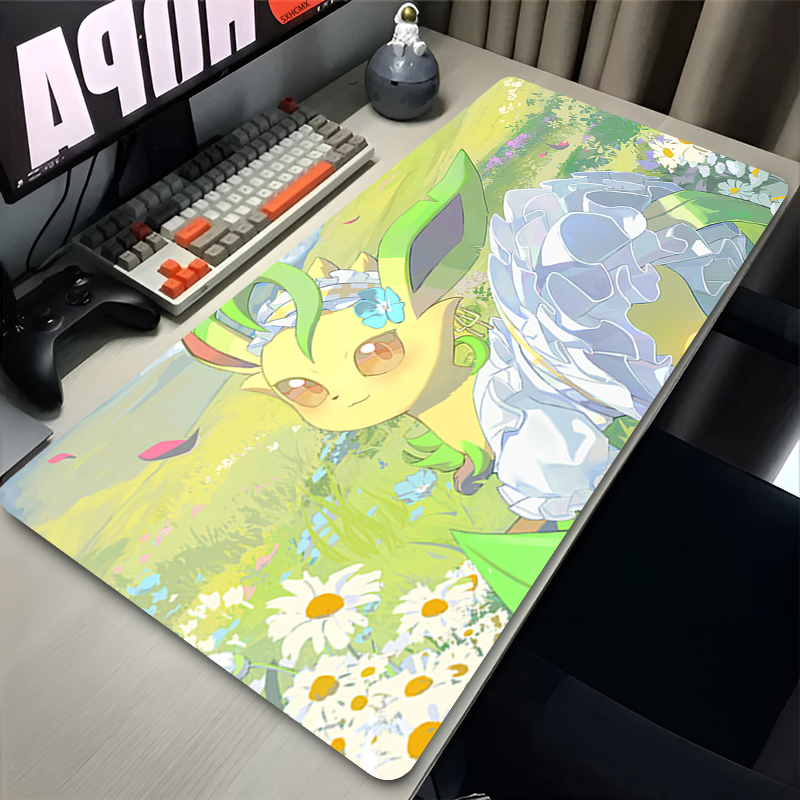 Mouse Pad Gamer P-pokemon Leaf - Gaming Accessories Desk 评论和价格