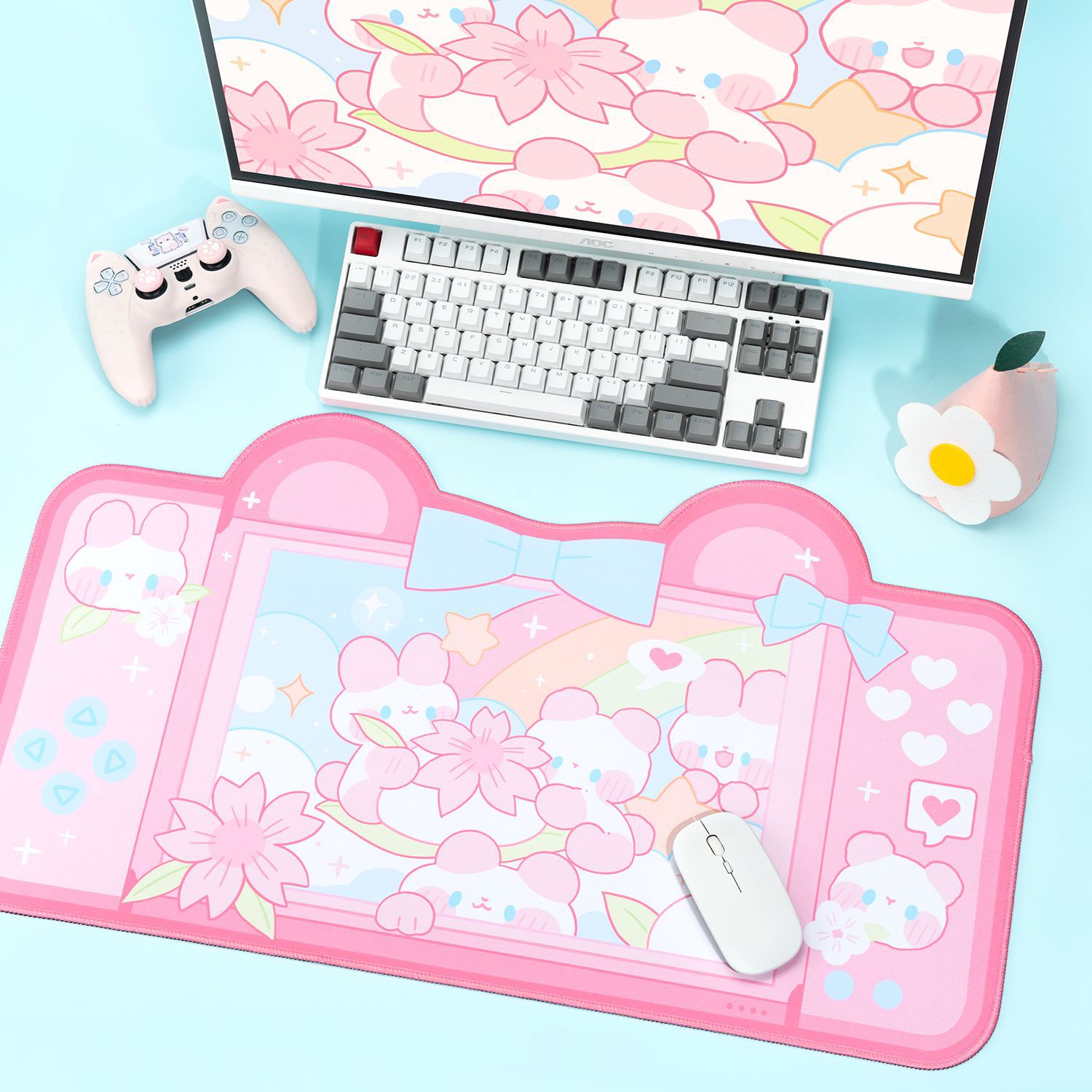 Extra Large Kawaii Gaming Mous - Gaming Accessories Desk 评论和价格