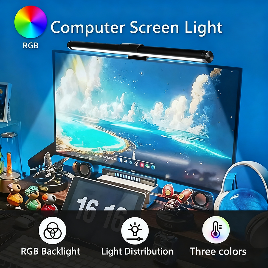 RGB LED Monitor Light Bar Step - Gaming Accessories Led 评论和价格