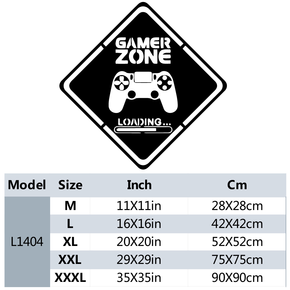 1pc Gamer Zone Door Decal Wall - Gaming Accessories Wall 评论和价格