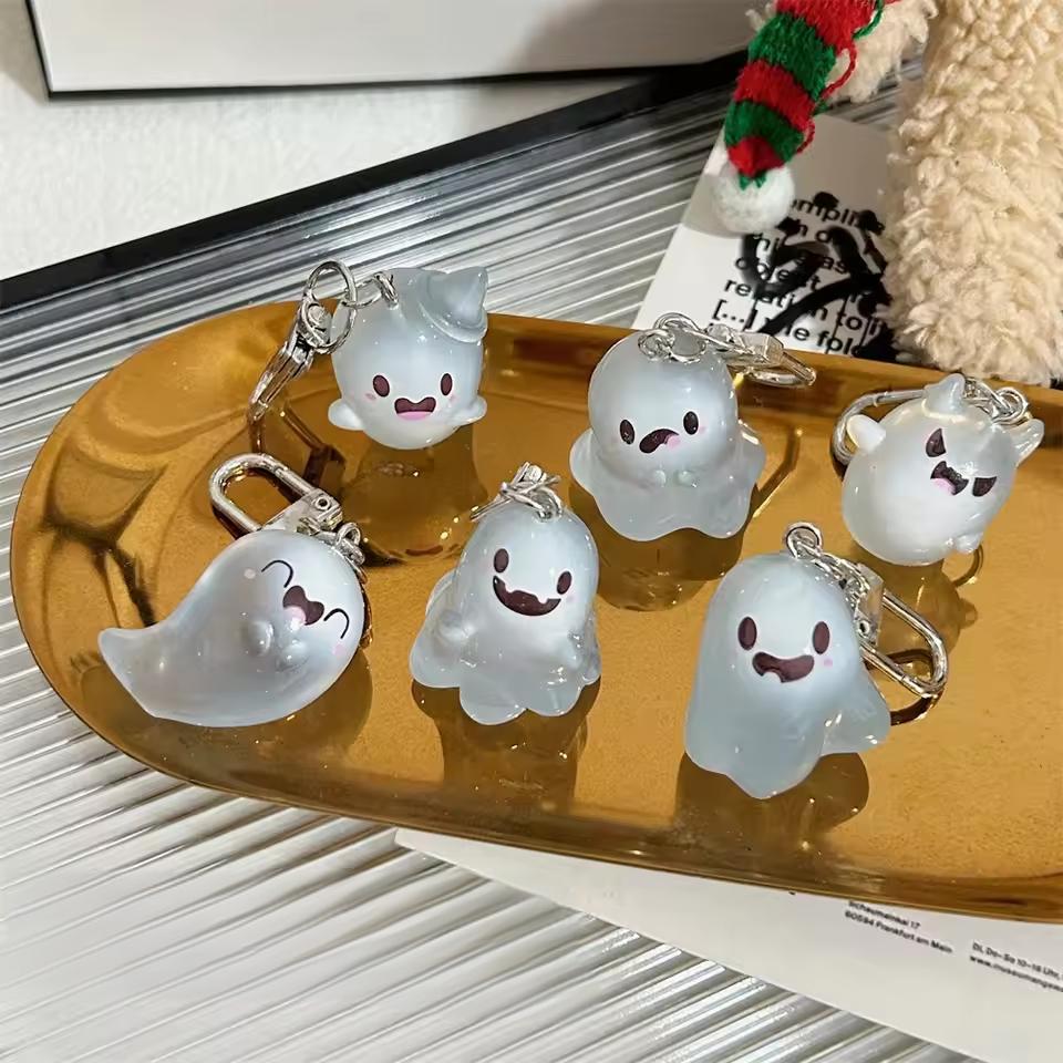 Halloween Jelly Ghost Keychain - Gaming Accessories Gifts 评论和价格