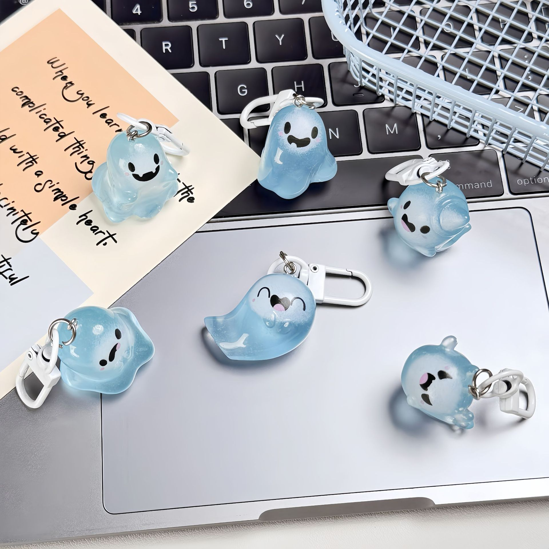 Halloween Jelly Ghost Keychain - Gaming Accessories Gifts 评论和价格