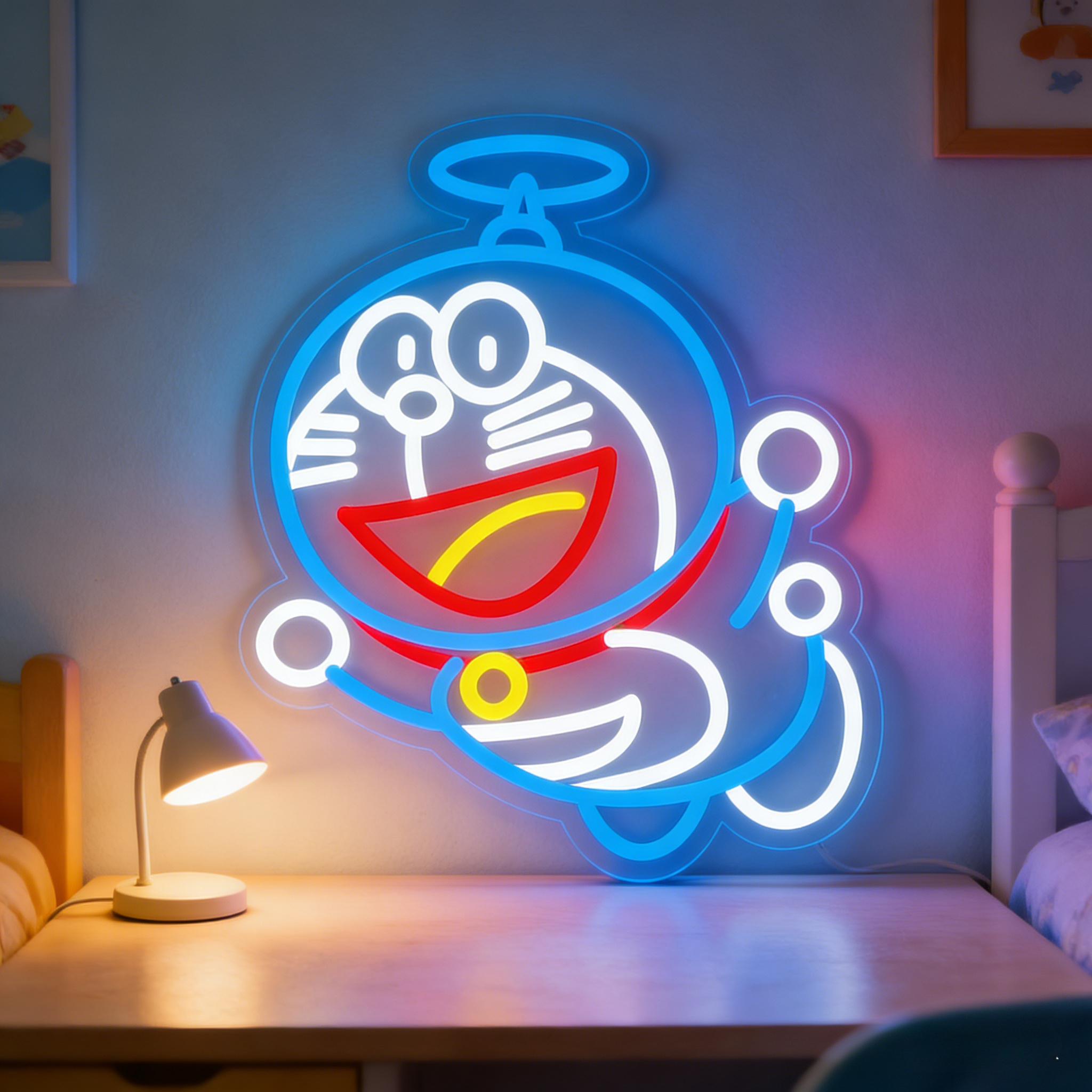 Doraemon Neon Sign LED USB Dim - Gaming Accessories Led 评论和价格